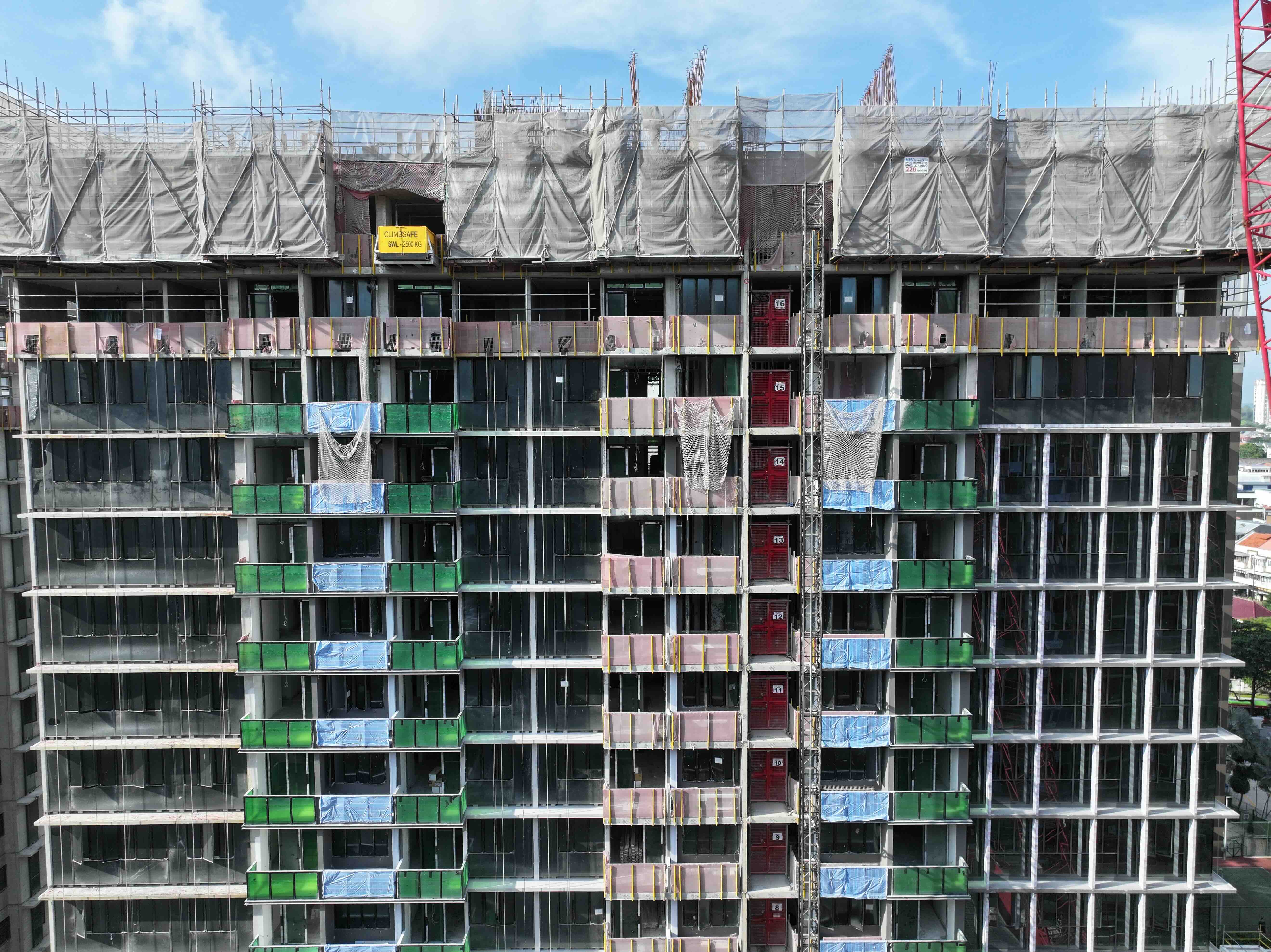 Front View of Construction Site